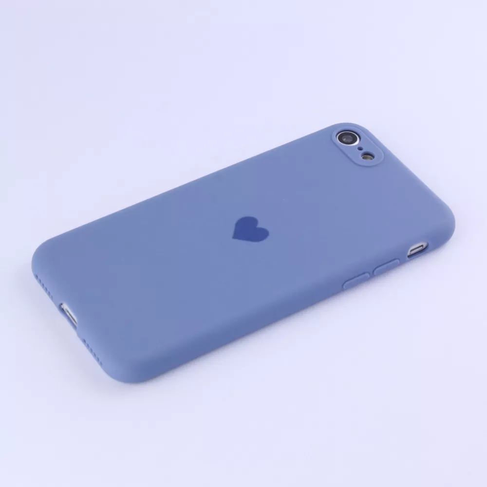 Coque iPhone 7 / 8 / SE (2020, 2022) - Silicone Mat Coeur - Lavande