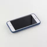 Hülle iPhone 7 / 8 / SE (2020, 2022) - Soft Touch mit Ring blau