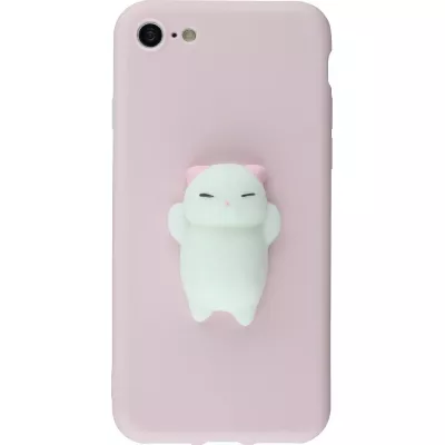 Coque iPhone 7 / 8 / SE (2020, 2022) - Squishy Cat - Rose