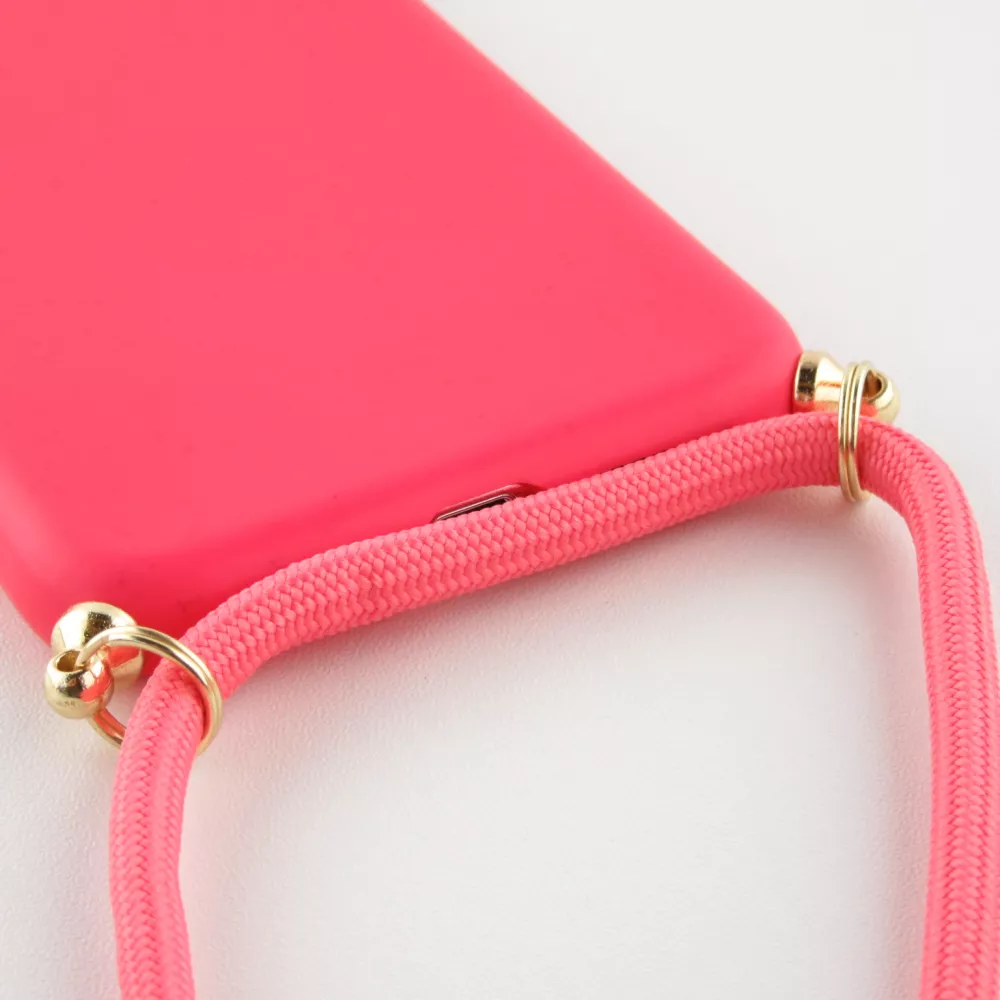 Coque iPhone XR - Bio Eco-Friendly nature avec cordon collier - Rouge