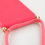 Coque iPhone XR - Bio Eco-Friendly nature avec cordon collier - Rouge