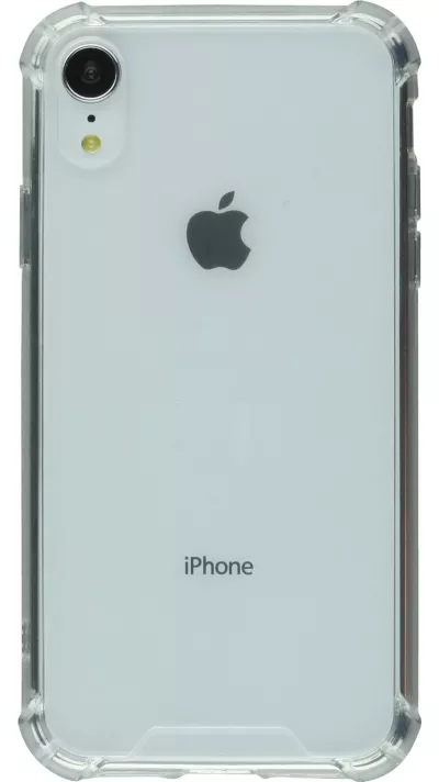Coque iPhone XR - Bumper Glass Hybrid TPU silicone anti-choc - Transparent