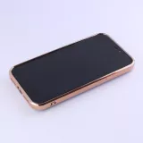 Coque iPhone XR - Gel Bronze avec anneau gris - Vert
