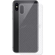 Autocollant arrière carbon transparent - iPhone X / Xs