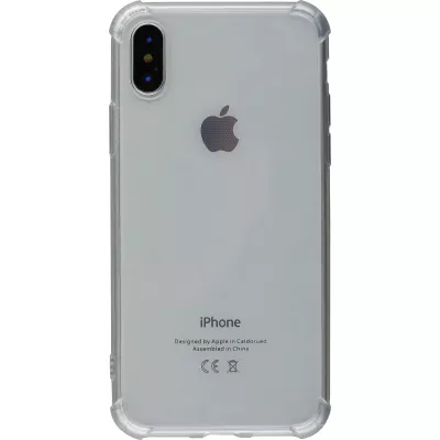 Hülle iPhone X / Xs - Gummi Transparent Gel Bumper mit extra Schutz für Ecken Antischock