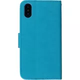 Hülle iPhone X / Xs - Premium Flip - Türkis