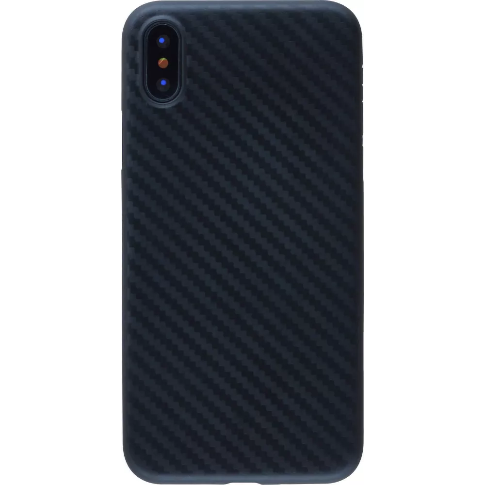 Coque iPhone X / Xs - TPU Carbon