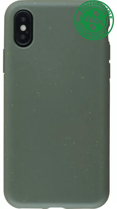 Hülle iPhone X / Xs - Bio Eco-Friendly biologisch Kompostierbar ökologisch - Dunkelgrün