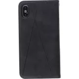 Hülle iPhone X / Xs - Flip Geometrisch - Schwarz