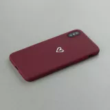 Hülle iPhone XR - Gummi Herz - Rot