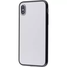 Hülle iPhone X / Xs - Spiegel mit schwarzen Silikonkanten
