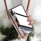 Hülle iPhone X / Xs - Spiegel mit schwarzen Silikonkanten