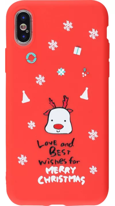 Coque iPhone X / Xs - Noël best wishes