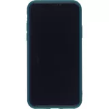 Coque iPhone XR - Silicone Mat Coeur - Vert foncé