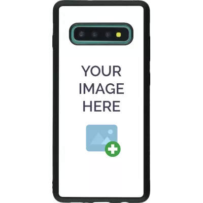 Coque personnalisée en Silicone rigide noir - Samsung Galaxy S10+