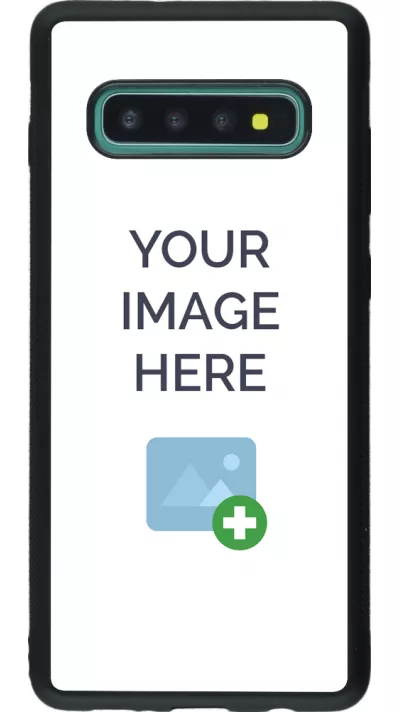 Coque personnalisée en Silicone rigide noir - Samsung Galaxy S10+