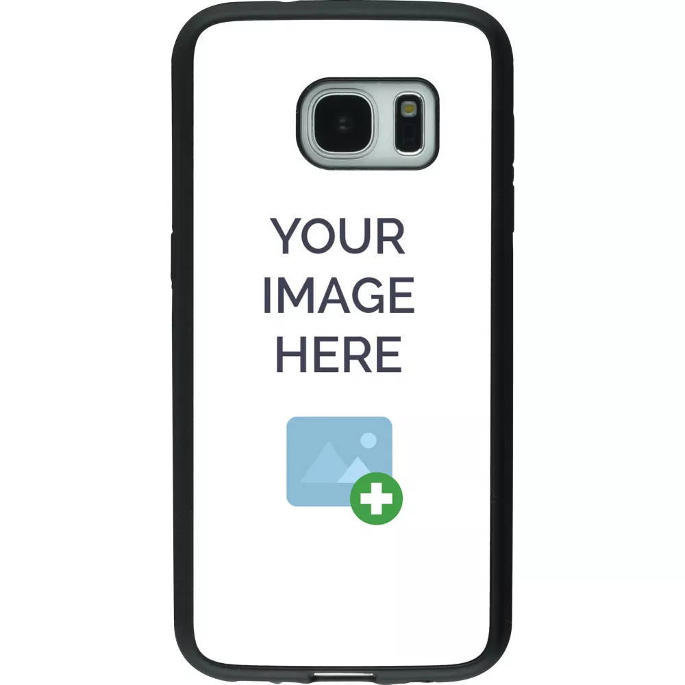 Custom Hülle Silikon schwarz - Samsung Galaxy S7