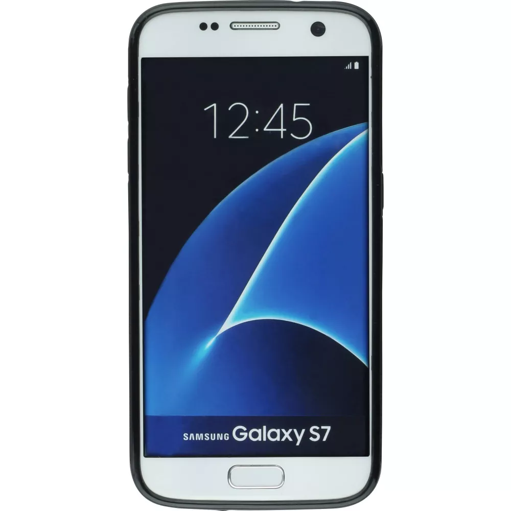 Custom Hülle Silikon schwarz - Samsung Galaxy S7