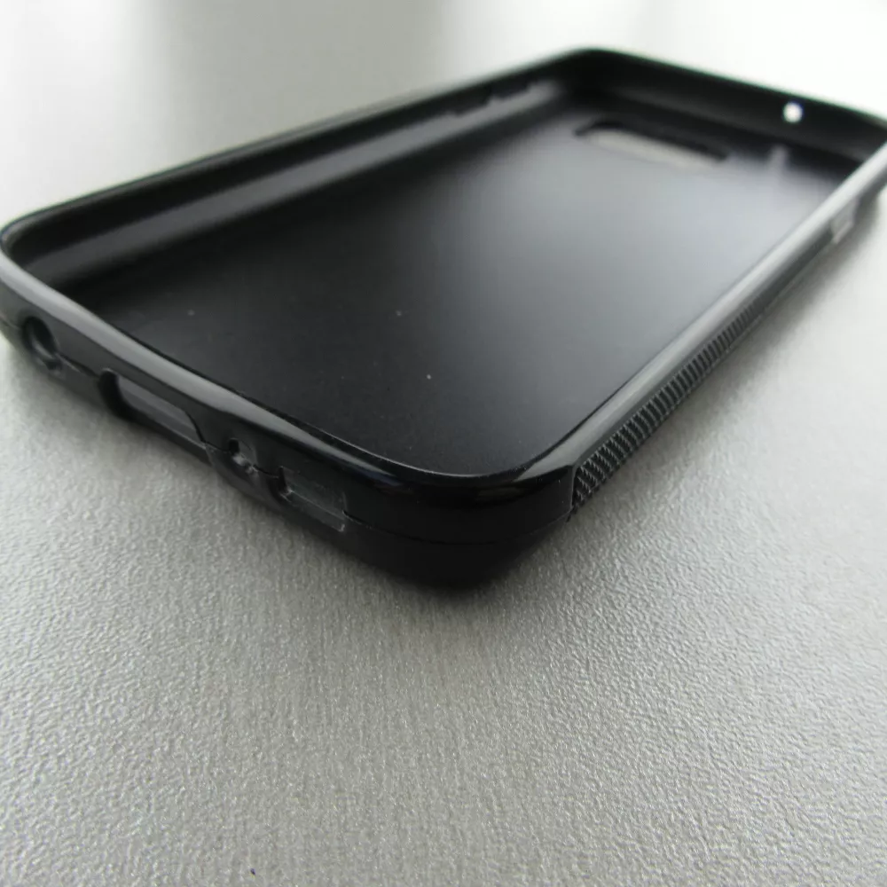 Custom Hülle Silikon schwarz - Samsung Galaxy S7