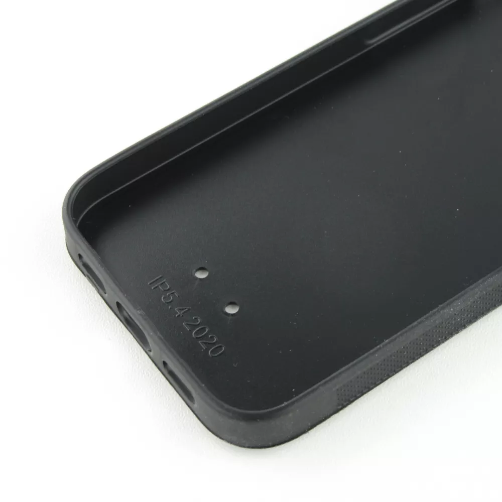 Coque personnalisée en Silicone rigide noir - iPhone 12 mini