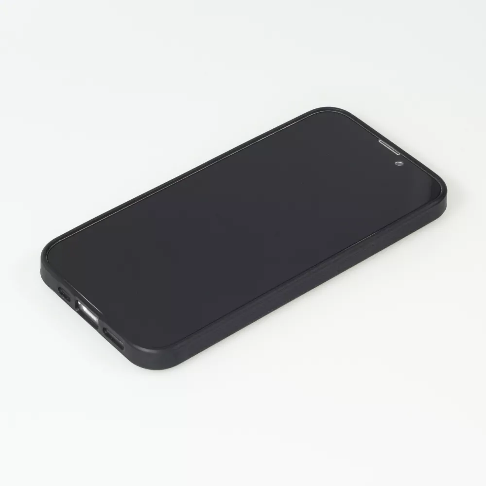 Coque personnalisée en Silicone rigide noir - iPhone 14