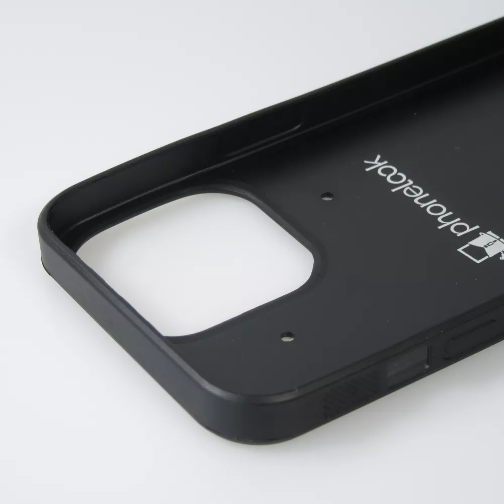 Coque personnalisée avec bords en silicone noir - iPhone 16 Pro