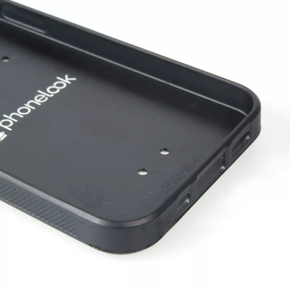 Coque personnalisée en Silicone rigide noir - iPhone 13 mini