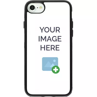 Coque personnalisée en Silicone rigide noir - iPhone 7 / 8 / SE (2020, 2022)