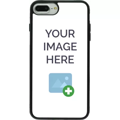 Coque personnalisée en Silicone rigide noir - iPhone 7 Plus / 8 Plus