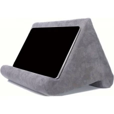 Weiches und bequemes Ständer Kissen für Smartphone und Tablet - Grau