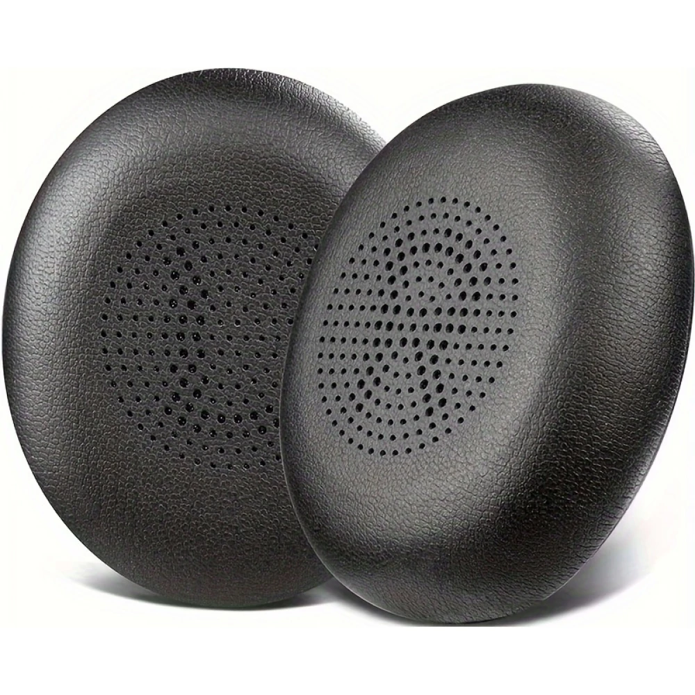 Weiche Leder-Ersatz-Ohrpolster für Jabra Evolve2 65 / Evolve2 40 / Elite 45h - Schwarz