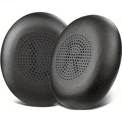 Coussinets de remplacement cuir doux pour Jabra Evolve2 65 / Evolve2 40 / Elite 45h - Noir