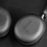 Weiche Leder-Ersatz-Ohrpolster für Jabra Evolve2 65 / Evolve2 40 / Elite 45h - Schwarz