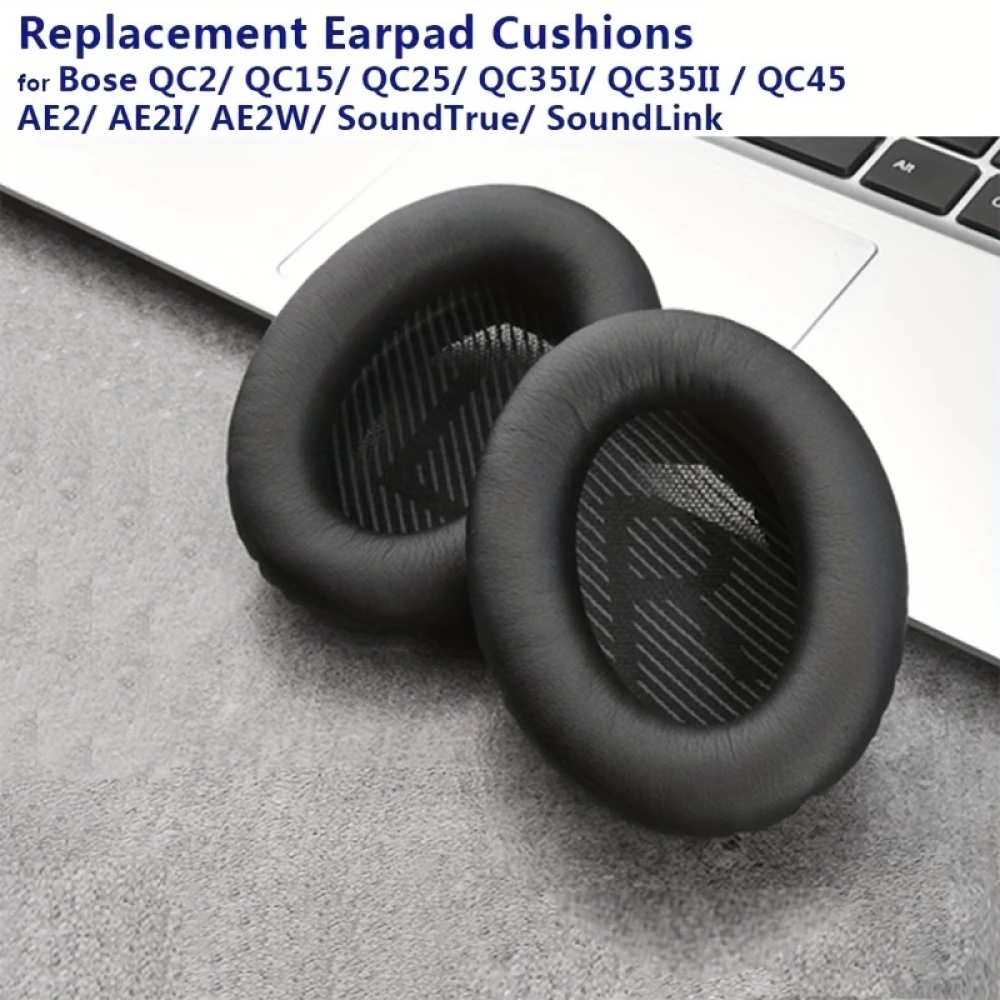 Ersatz-Ohrpolster für Bose QuietComfort QC2/QC15/QC25/QC35/QC45/SoundLink/SoundTrue - Weiss