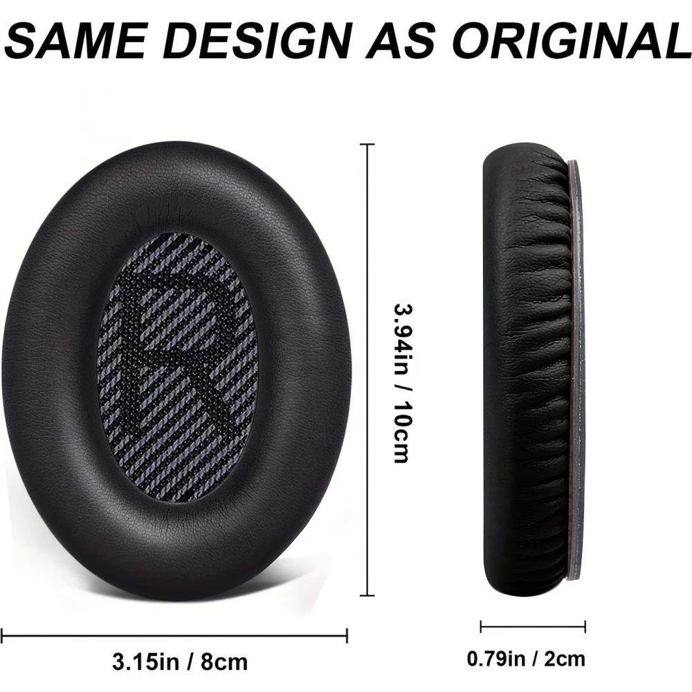 Ersatz-Ohrpolster für Bose QuietComfort QC2/QC15/QC25/QC35/QC45/SoundLink/SoundTrue - Weiss