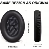 Ersatz-Ohrpolster für Bose QuietComfort QC2/QC15/QC25/QC35/QC45/SoundLink/SoundTrue - Weiss