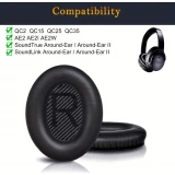 Ersatz-Ohrpolster für Bose QuietComfort QC2/QC15/QC25/QC35/QC45/SoundLink/SoundTrue - Weiss