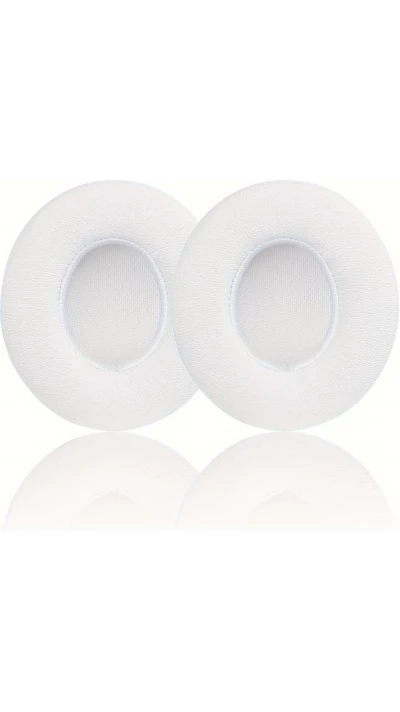 Coussinets oreillettes remplacement pour casque Beats Solo 2 / 3 (set de 2 pi&egrave;ces) - Blanc