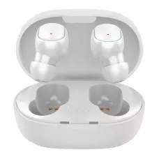 Kabellose Bluetooth Kopfhörer A6S - inkl. Mikrofon, Touch Control und Lade Etui mit LED Anzeige - Weiss