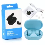 Kabellose Bluetooth Kopfhörer A6S - inkl. Mikrofon, Touch Control und Lade Etui mit LED Anzeige - Blau