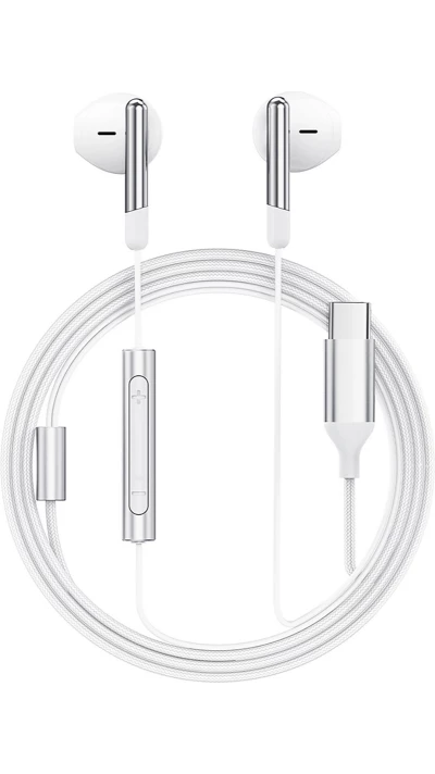 Acefast L3 USB-C Kopfh&ouml;rer mit Mikrofon - Weiss