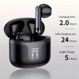 Écouteurs in-ear sans fil Bluetooth 5.3 - Étui de recharge avec affichage digital de la batterie  - Blanc