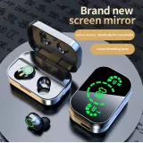 Ecouteurs sans fil Bluetooth In-Ear YD03 BT 5.3 Hifi stéréo LED avec étui de chargement - Argent