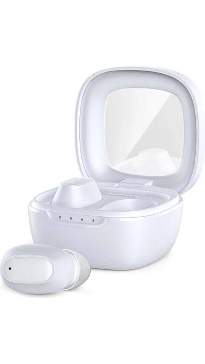 &Eacute;couteurs sans fil TWS Bluetooth 5.3 Choetech haute qualit&eacute; audio avec bo&icirc;te de chargement - Blanc
