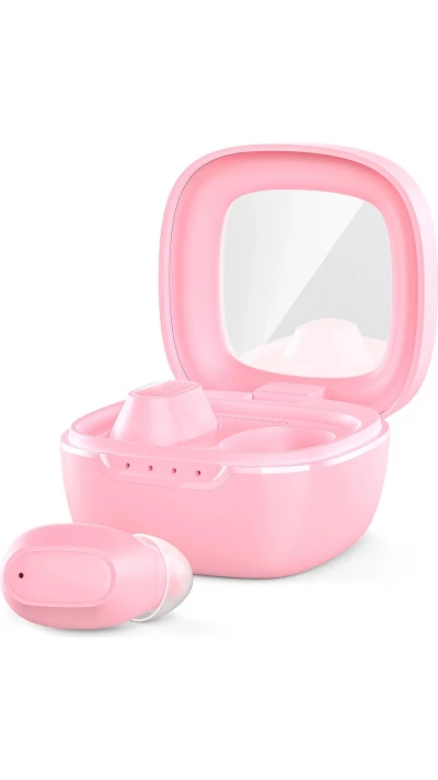 &Eacute;couteurs sans fil TWS Bluetooth 5.3 Choetech hautes performances audio avec bo&icirc;te de chargement - Rose