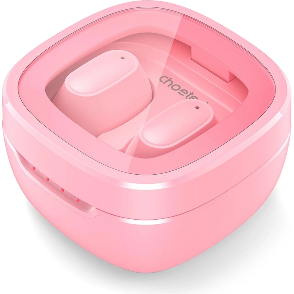&Eacute;couteurs sans fil TWS Bluetooth 5.3 Choetech hautes performances audio avec bo&icirc;te de chargement - Rose