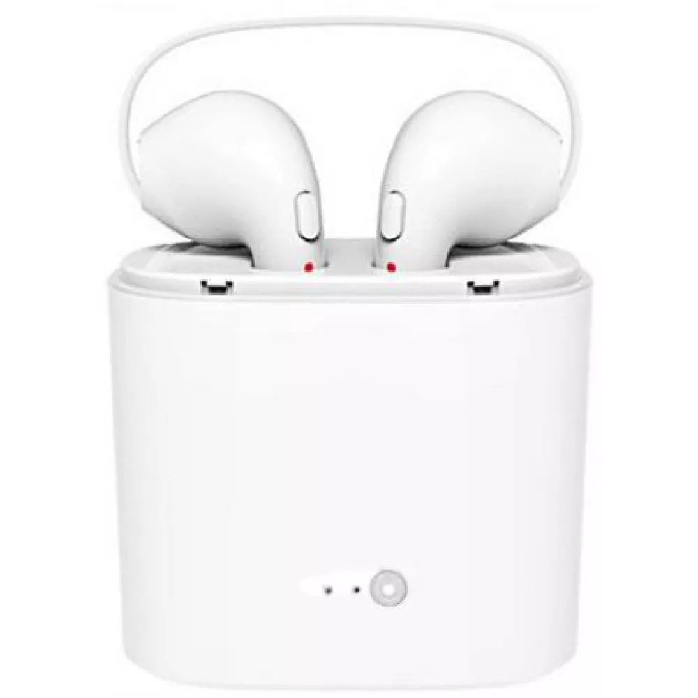 Kabellose Kopfhörer i7S TWS Bluetooth 4.2 - inkl. Verstau- und Lade Etui - Weiss