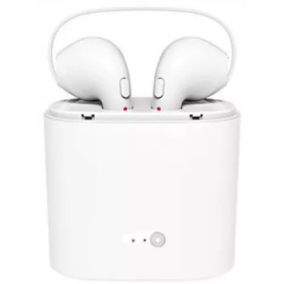 Ecouteurs sans fil i7S TWS Bluetooth 4.2 - avec étui de rangement et de chargement - Blanc