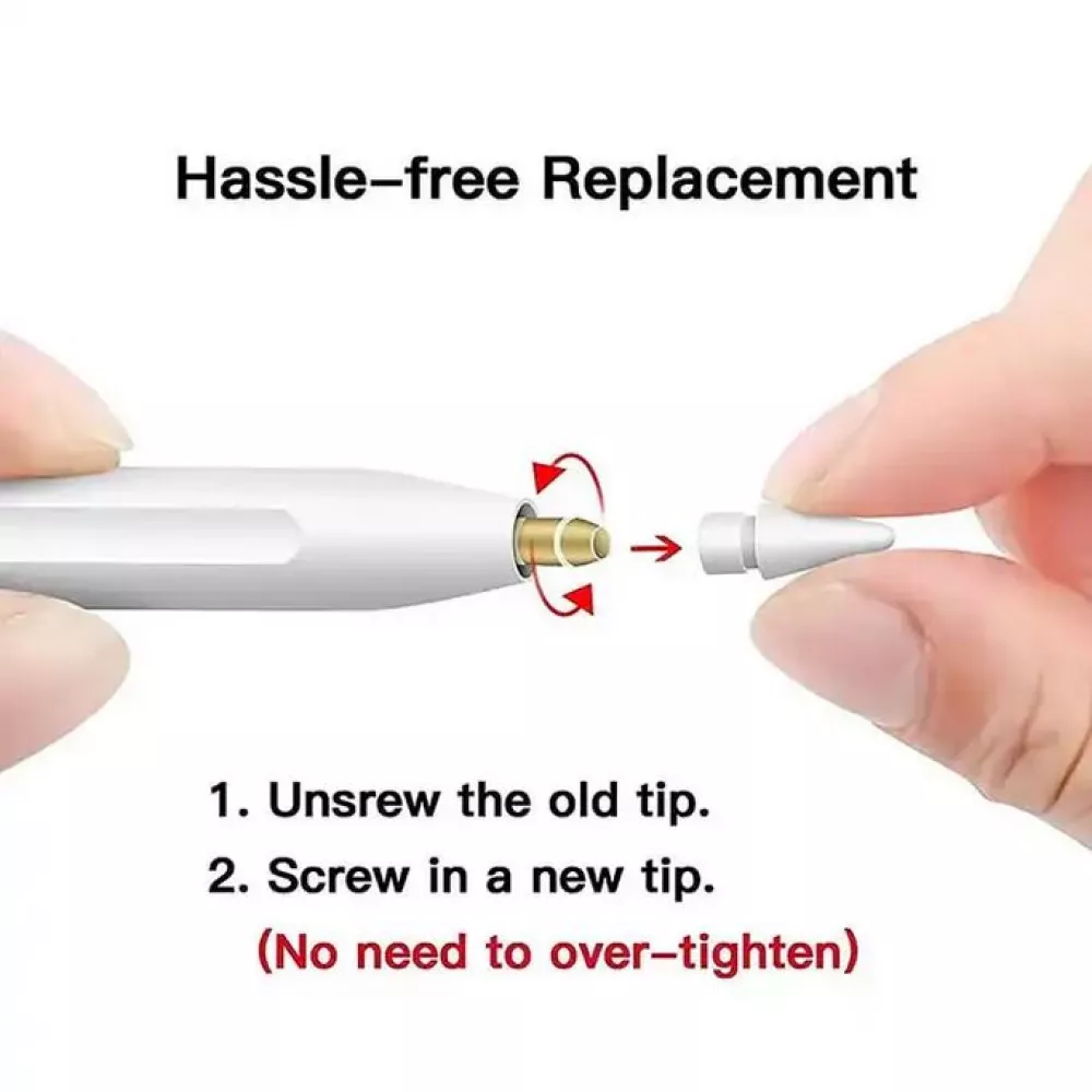 Embouts de remplacement Apple Pencil 1ère & 2ème génération (6 pièces) - Blanc - Apple Pencil