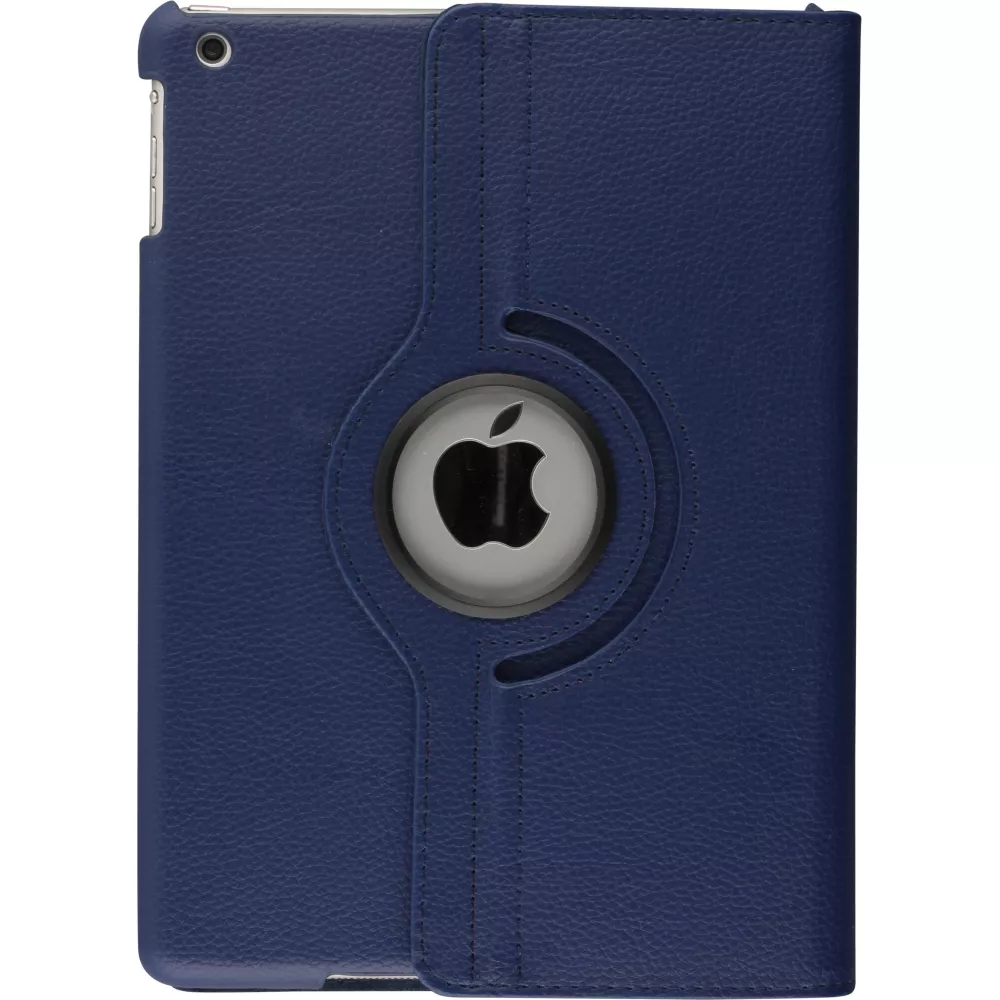Etui cuir iPad 9.7" (6e gén/2018, 5e gén/2017) iPad Air / Air 2 - Premium Flip 360 - Bleu foncé